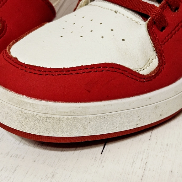 DC Cure Hi-Top Red and White Skate Sneakers ADYS400072 Men's Size 10 - Picture 11 of 11